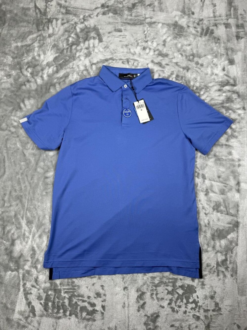 New Ralph Lauren RLX Polo Shirt Men's Medium Blue Golf Performance 785875154006
